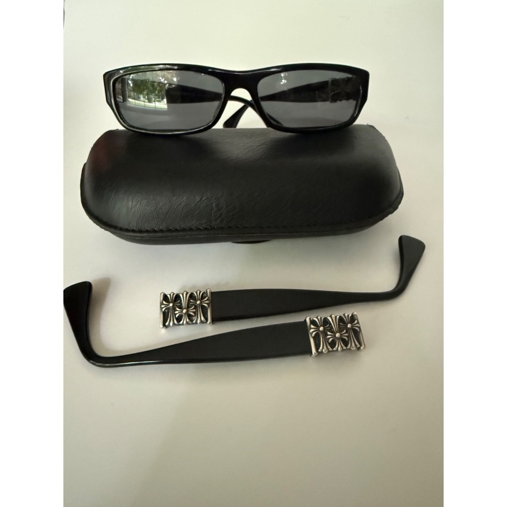 Chrome Hearts Below Me Sunglasses Black 57□16-143 Japan + Extra Stems